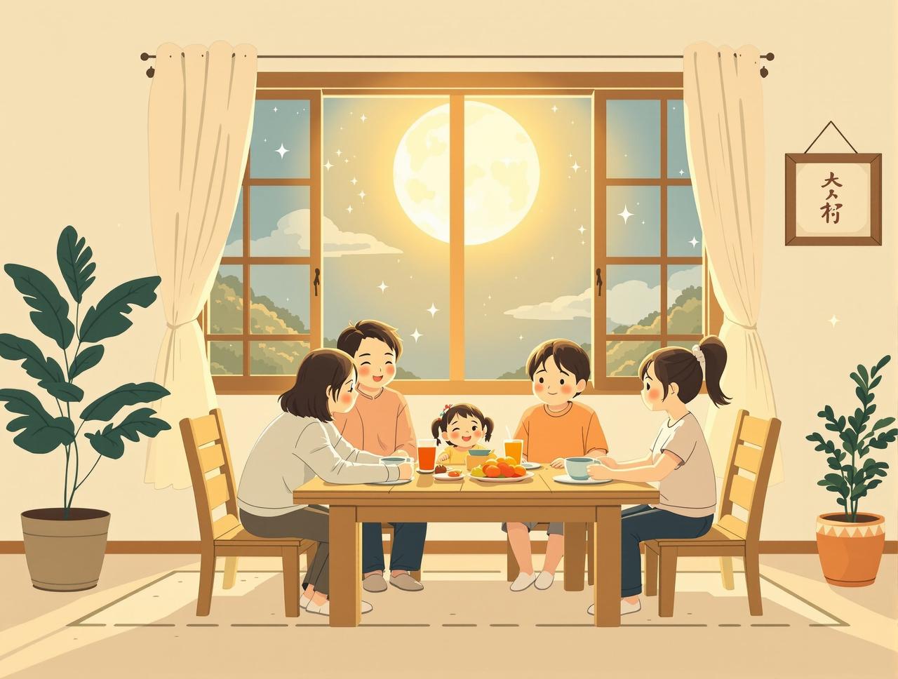 短剧网最新月光下的餐桌 - 每晚月光洒落餐桌，一家四口围坐分享一天的喜怒哀乐。温暖细腻的家庭日常，每个故事都像月白般纯净温柔。